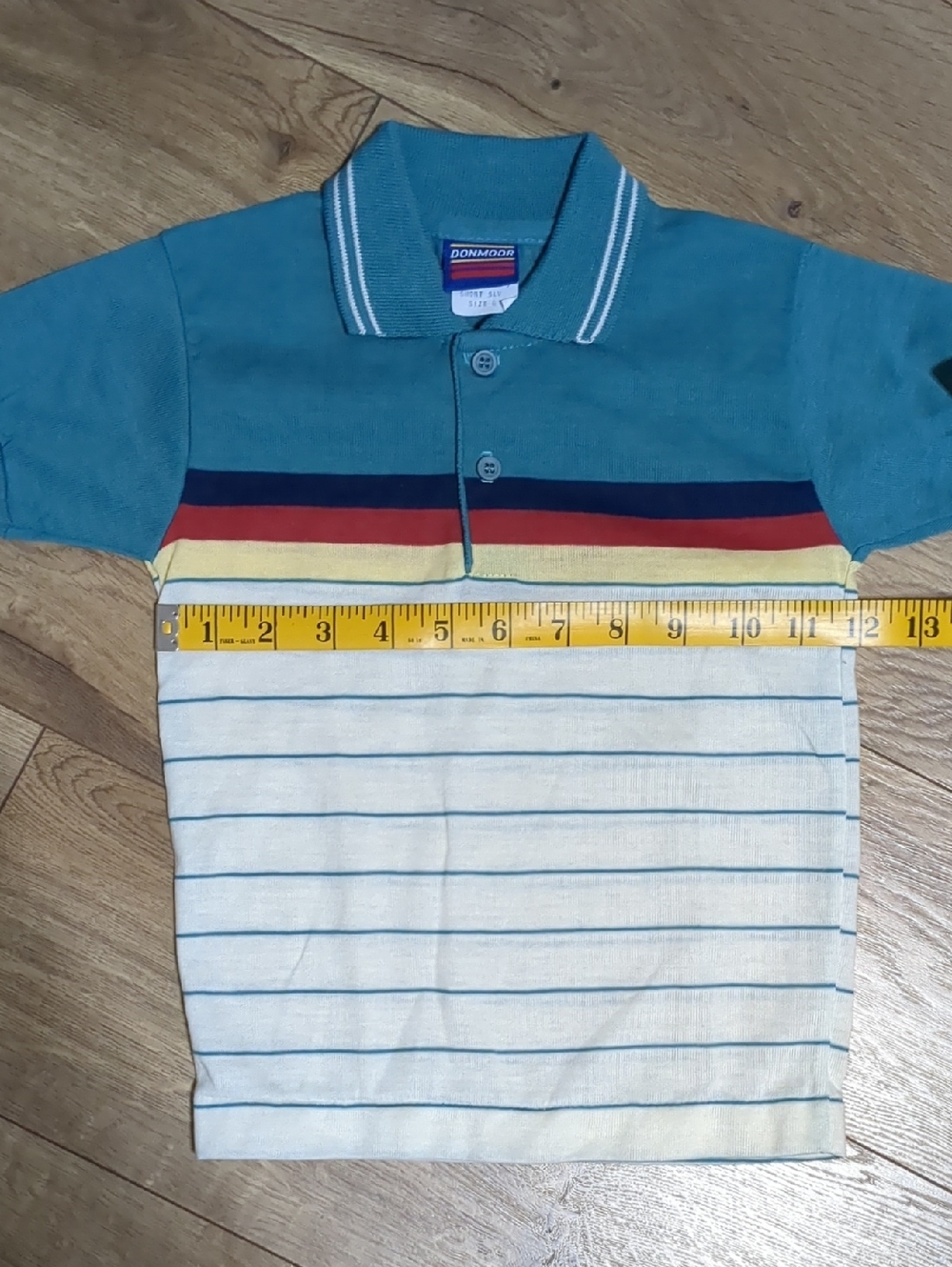 Vintage 80's Donmoor kids polo shirt Boys Size 3T NWT - Picture 3 of 9